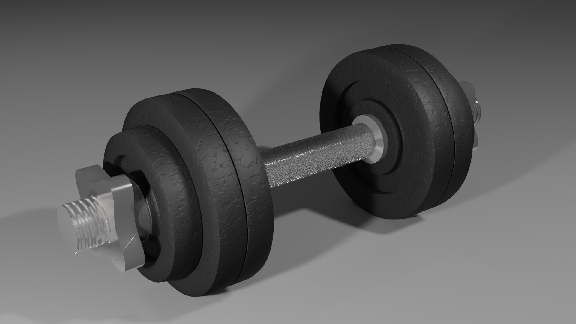 Dumbbell (Low Poly) preview image 1